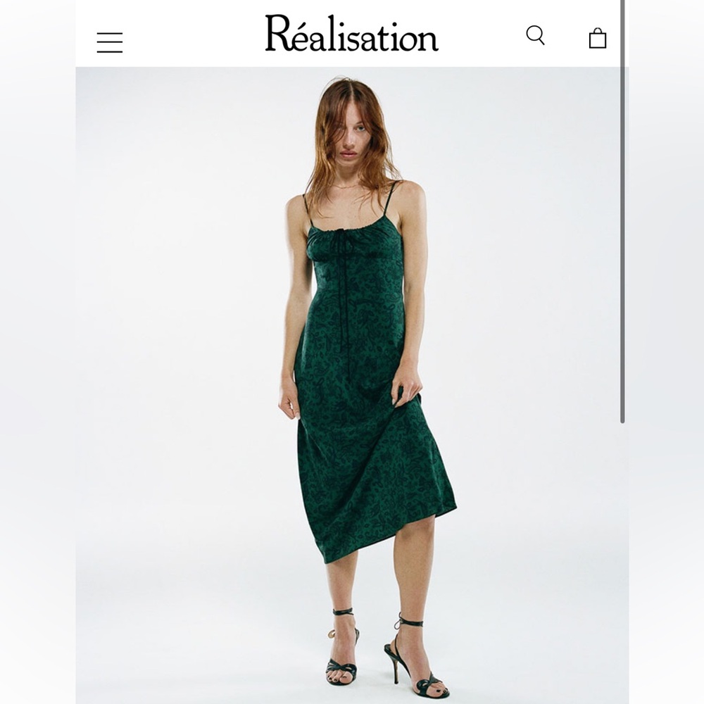 Alba Dress in Dazed Noir from Realisation Par